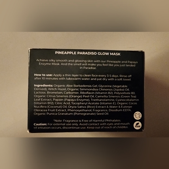 Bella Vida Santa Barbara Pineapple Paradiso Glow Mask  - Picture 2 of 7